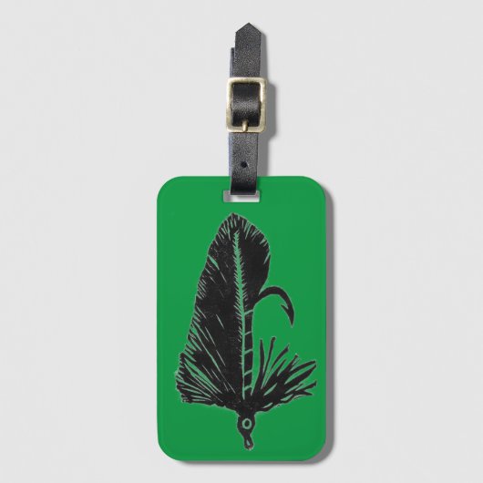 Klassische Trout Fly Matuka stromer Gepäckanhänger (Vorderseite Vertikal)