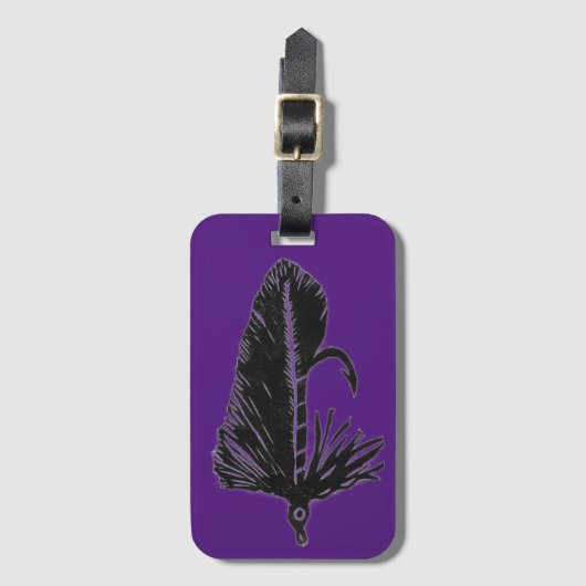 Klassische Trout Fly Matuka stromer Gepäckanhänger (Vorderseite Vertikal)