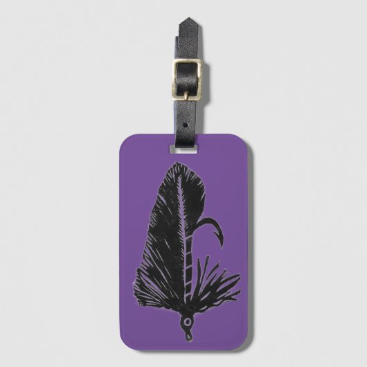 Klassische Trout Fly Matuka stromer Gepäckanhänger (Vorderseite Vertikal)