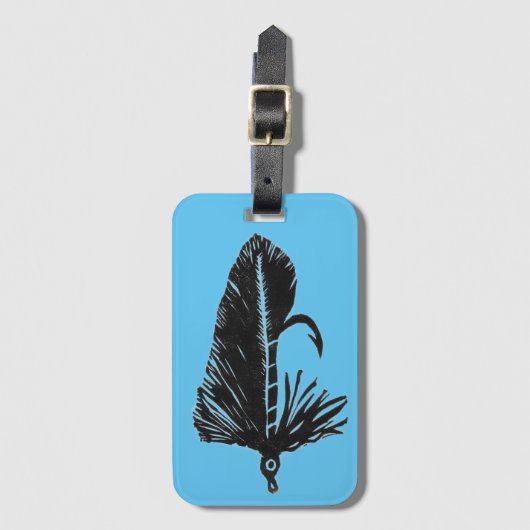 Klassische Trout Fly Matuka stromer Gepäckanhänger (Vorderseite Vertikal)