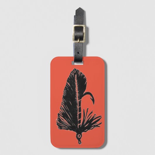 Klassische Trout Fly Matuka stromer Gepäckanhänger (Vorderseite Vertikal)