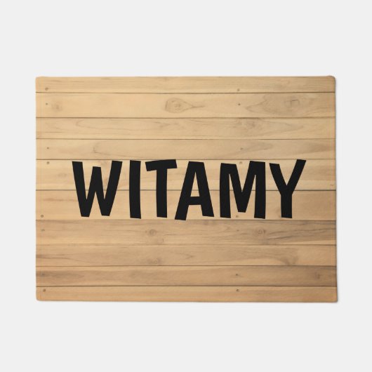 Klassische Tür. Fußmatte (Vorderseite)