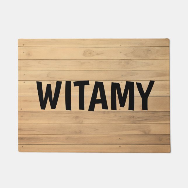 Klassische Tür. Fußmatte (Vorderseite)