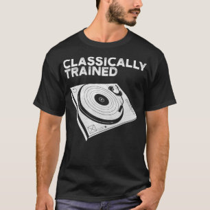 Klassische Turntable DJ T Shirt Music
