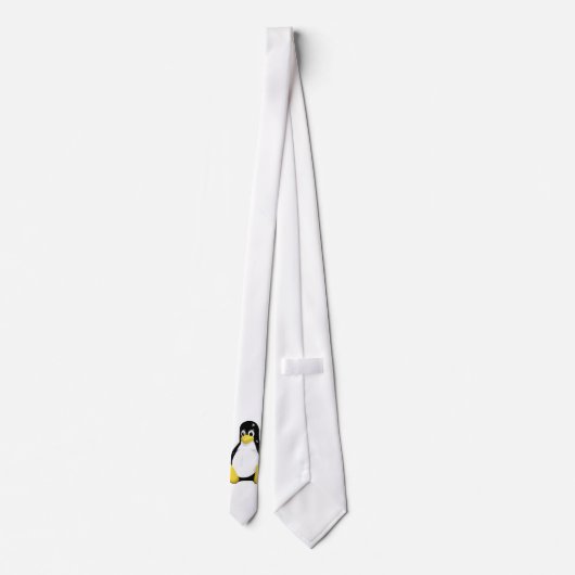 Klassische Tux-Krawatte - Weiß Krawatte (Rückseite)