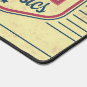 Klassische Typ-Retro-Label-Höhle Schreibtischunterlage (Ecke)