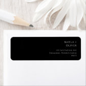 Klassische Typografie | Black Return Address Label (Insitu)