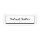 Klassische Typografie Gerahmte Hochzeitsszene Rück (Vorne)