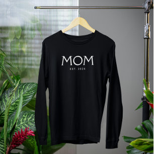 Klassische Typografie Mom Gründungsjahr T-Shirt