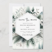 Klassische Typografie Save The Date (Vorderseite)