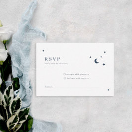 Klassische UAWG für Hochzeitmonde und Sterne RSVP Karte
