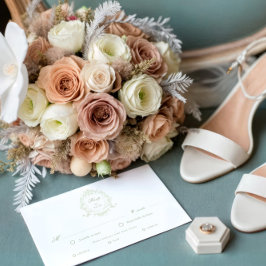 Klassische UAWG-Karte für das Wappen RSVP Karte