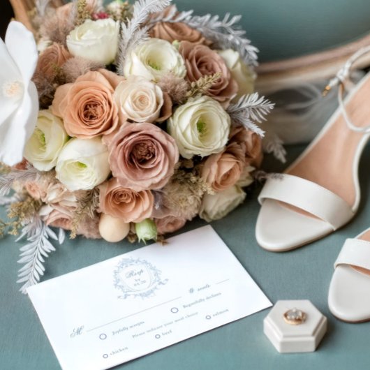 Klassische UAWG-Karte für das Wappen RSVP Karte