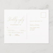 Klassische UAWG zum Hochzeitsessen mit Flora Postkarte (Rückseite)