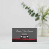 Klassische Uber Driver Glossy Business Cards Visitenkarte (Stehend Vorderseite)