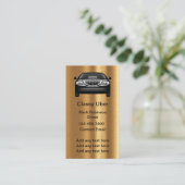 Klassische Uber Driver Gold Tone Business Cards Visitenkarte (Stehend Vorderseite)