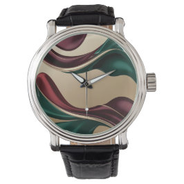 Klassische Uhr in stilvoller abstrakter Grafik