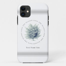 Klassische Umwelt rettet den Planeten Baum Case-Mate iPhone Hülle