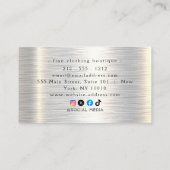 Klassische und Coole Baukarten Visitenkarte (Rückseite)