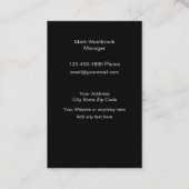 Klassische und Coole Baukarten Visitenkarte (Rückseite)