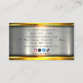 Klassische und Coole Baukarten Visitenkarte (Rückseite)