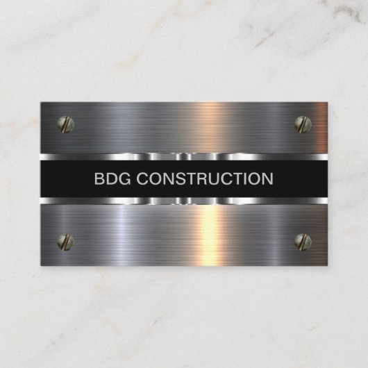 Klassische und Coole Baukarten Visitenkarte (Vorderseite)