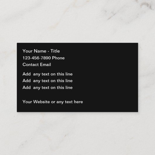 Klassische und Coole Baumauer Visitenkarte (Rückseite)