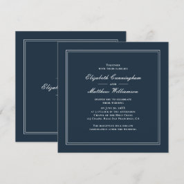 Klassische und einfache Elegante Einladung zur Hoc