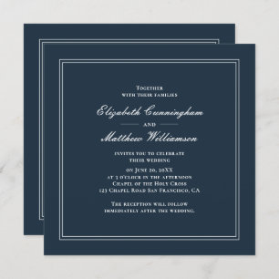 Klassische und einfache Elegante Einladung zur Hoc