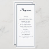 Klassische und einfache Hochzeit Programm (Vorne/Hinten)