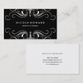 Klassische und elegante Elemente Visitenkarte (Vorne/Hinten)