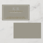 klassische und elegante erste Präsentation Visitenkarte (Vorne/Hinten)