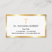 Klassische und elegante Personalkarte Terminkarte (Vorderseite)