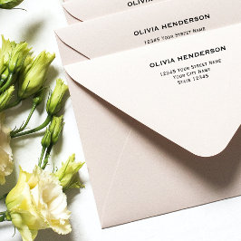 Klassische und elegante Rücksendeadresse Permastempel