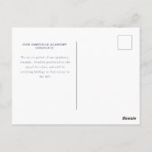 Klassische und elegante Schlagzeilen - Foto Grad B Postkarte (Rückseite)