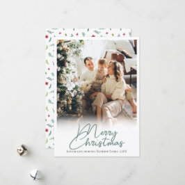 Klassische und elegante Traditionelle Weihnachtsze Feiertagskarte