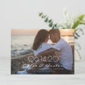 Klassische und Hübsche Save the Date Karte (Stehend Vorderseite)