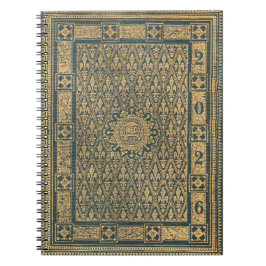 Klassische und klassische Fleur-de-Lis 2026 Journa Notizblock