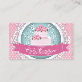 Klassische und moderne Cake Designer Business Card Visitenkarte
