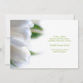 Klassische und romantische Mittelklasseheihe Einladung (Rückseite)