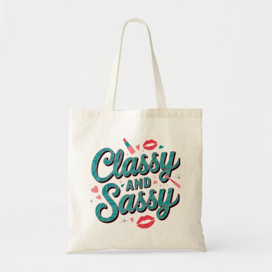 Klassische und sassy-modische Tote-Tasche Tragetasche (Vorne)
