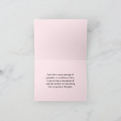 Klassische und traditionelle "Unser Beileid..." Ka Karte (Innenseite)