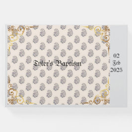 Klassische und Verzierte Taufe , anpassbar Gästebuch