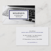 Klassische Unschärfe der Tastatur für Computerrepa Visitenkarte (Vorne/Hinten)