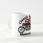 Klassische unvergleichliche Tasse des Motorrades (Vorderseite Links)