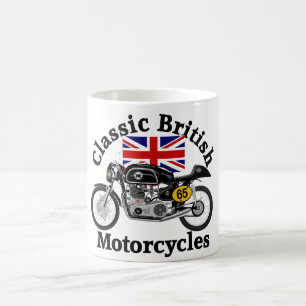 Klassische unvergleichliche Tasse des Motorrades