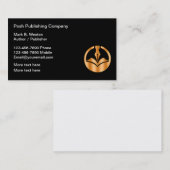 Klassische Upscale Author Publisher Business Cards Visitenkarte (Vorne/Hinten)