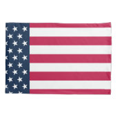 Klassische US Flagge Kissenbezug (Rückseite-Links)