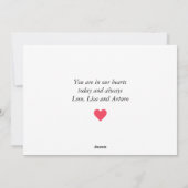 Klassische Valentinrot-rosa Raute (weiß) Feiertagskarte (Rückseite)