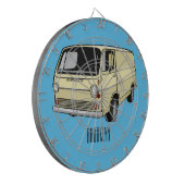 Klassische van-Cartoon-Abbildung Dartscheibe (Vorderseite Links)